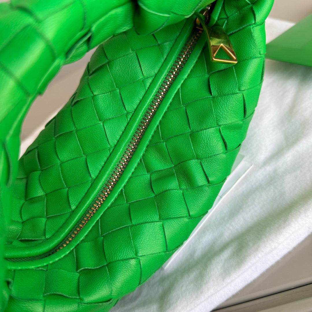 Bottega Veneta Jodie Mini Parakeet Green Lambskin Leather Clutch Bag Never Worn 9