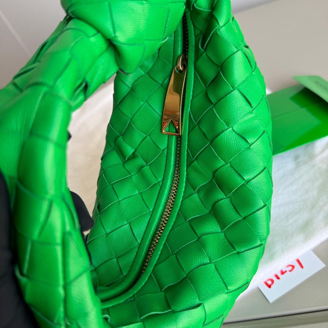 Bottega Veneta Jodie Mini Parakeet Green Lambskin Leather Clutch Bag Never Worn 4