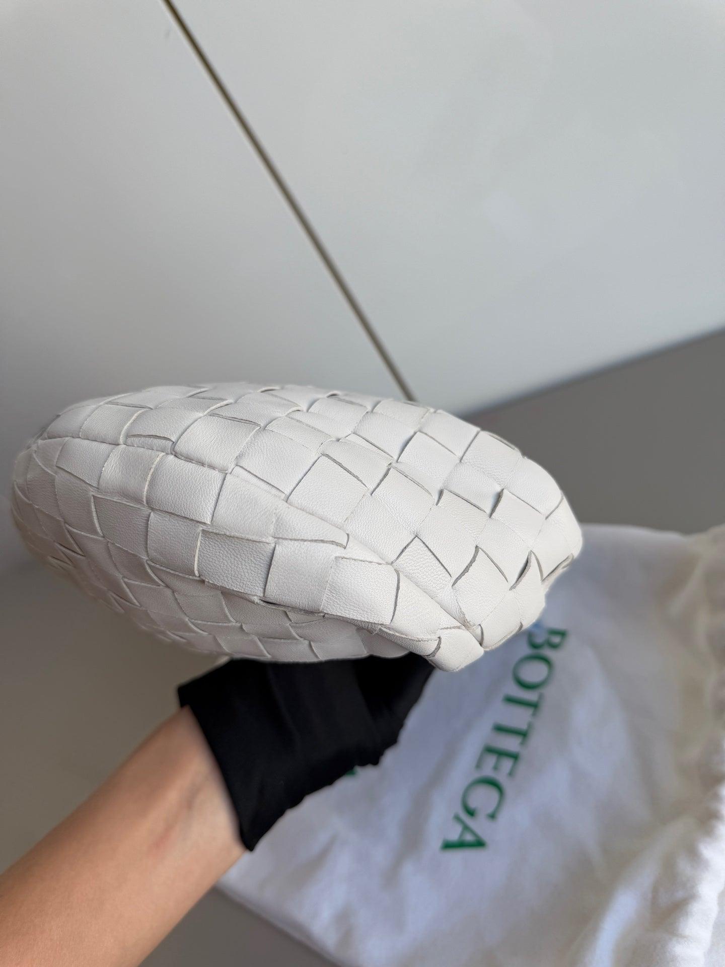 Bottega Veneta Jodie Mini White Leather Gold Hardware 8