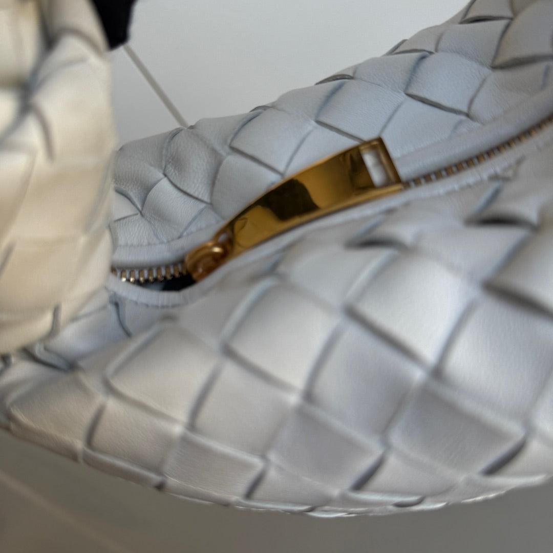 Bottega Veneta Jodie Mini White Leather Gold Hardware 8