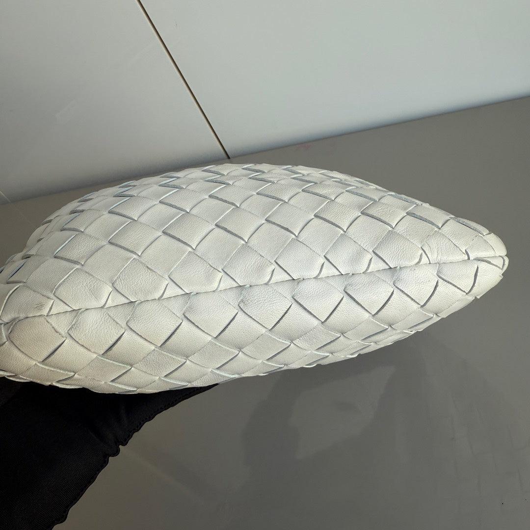 Bottega Veneta Jodie Mini White Leather Gold Hardware 1