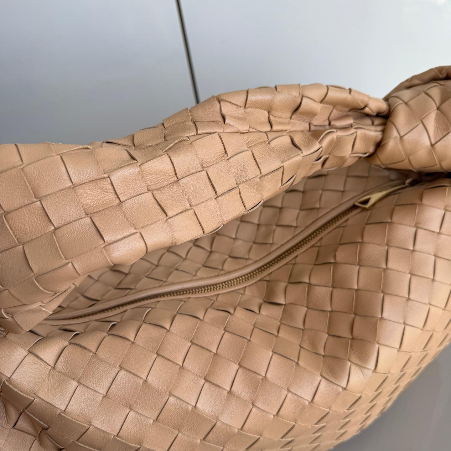Bottega Veneta Jodie Small Lambskin Leather Beige Oats 36cm 9
