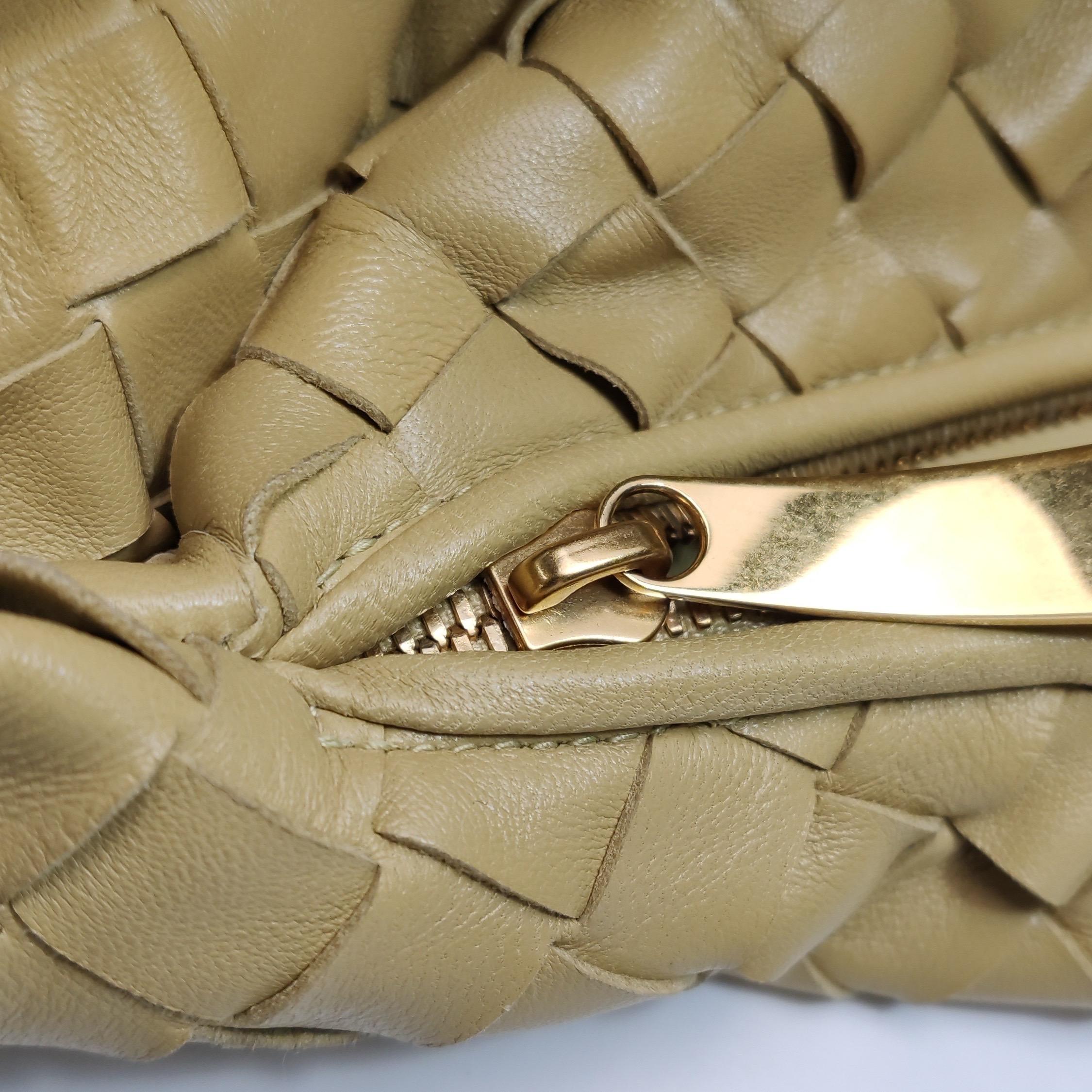 Bottega Veneta Jodie Small Lambskin Leather Tapioca Soft Yellow 36cm For Sale 10