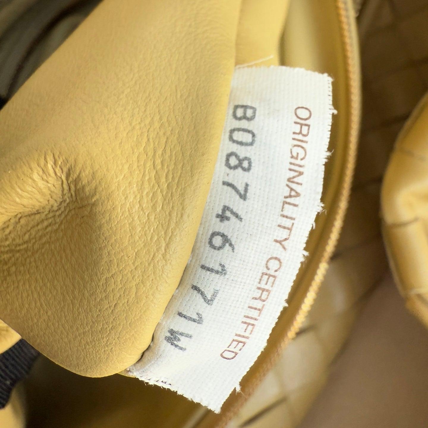 Bottega Veneta Jodie Small Lambskin Leather Tapioca Soft Yellow 36cm For Sale 13