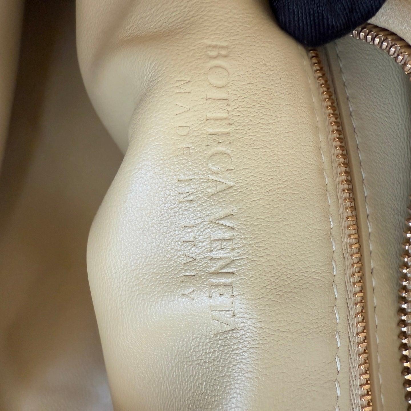 Bottega Veneta Jodie Small Lambskin Leather Tapioca Soft Yellow 36cm For Sale 15