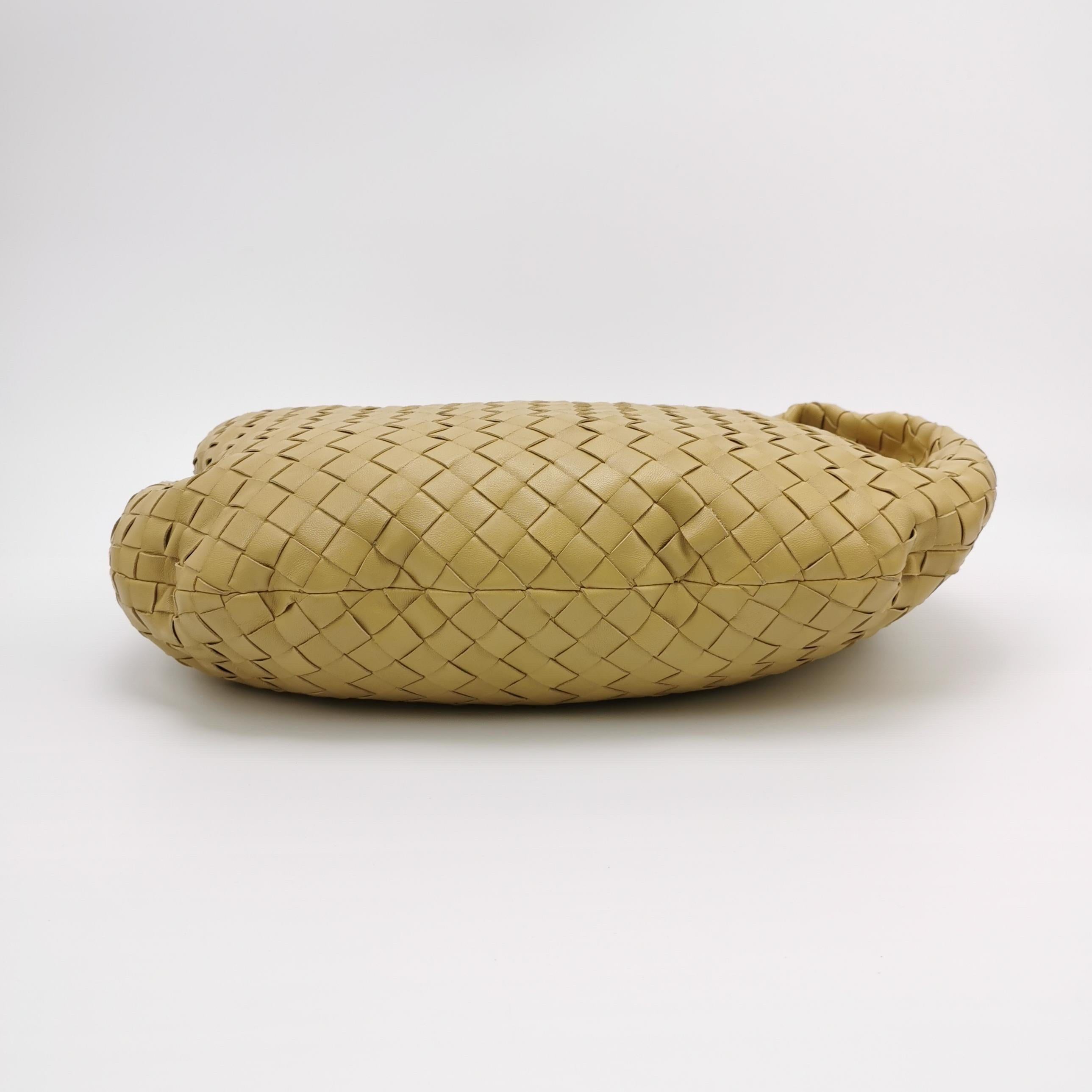Bottega Veneta Jodie Small Lambskin Leather Tapioca Soft Yellow 36cm For Sale 2