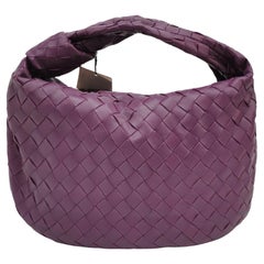 Bottega Veneta Jodie Small Purple Intrecciato Leather Gold Hardware