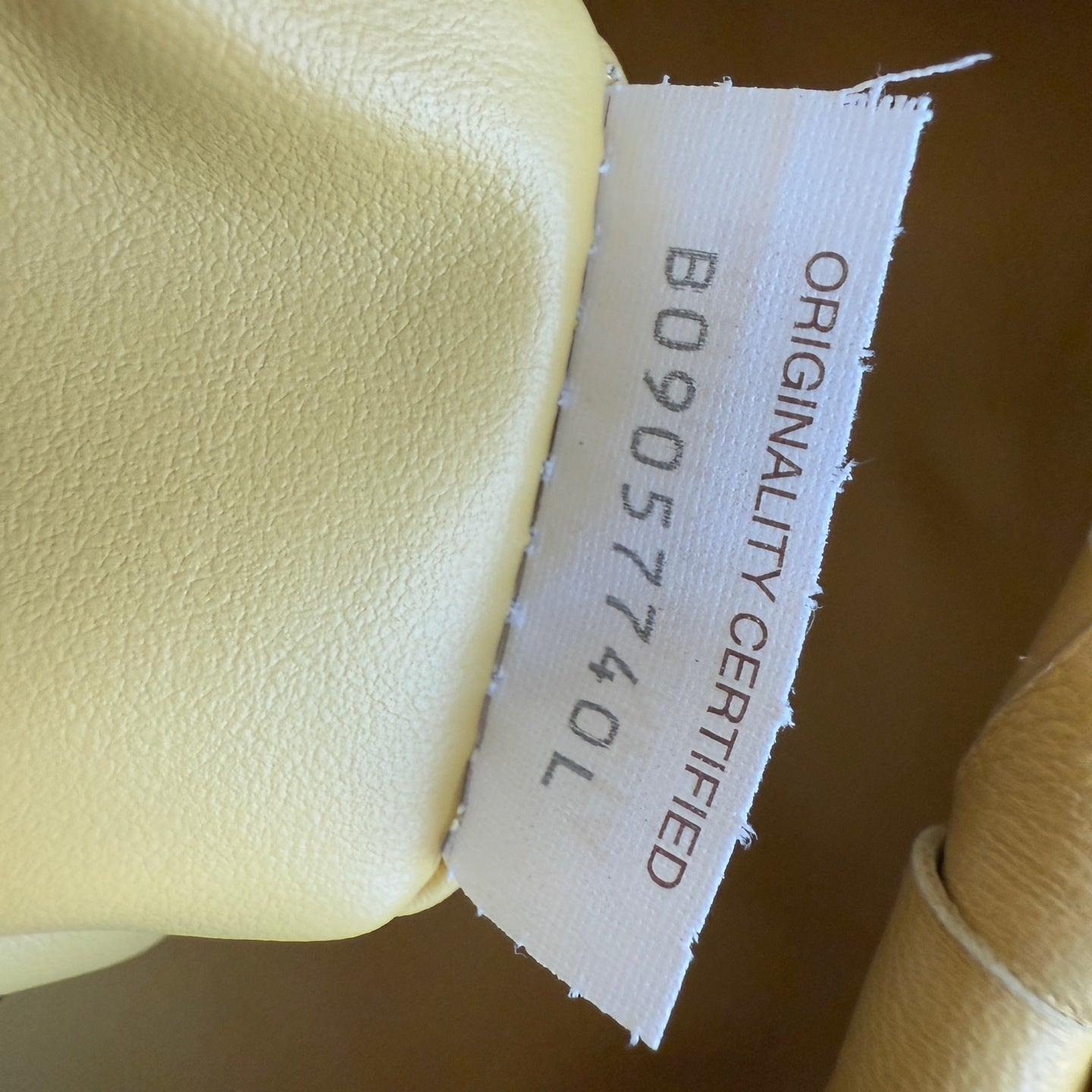 Bottega Veneta Jodie Small Yellow Lambskin Leather For Sale 13
