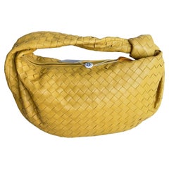 Bottega Veneta Jodie Small Yellow Lambskin Leather