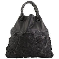 Bottega Veneta Julie Tote Leather with Applique Large