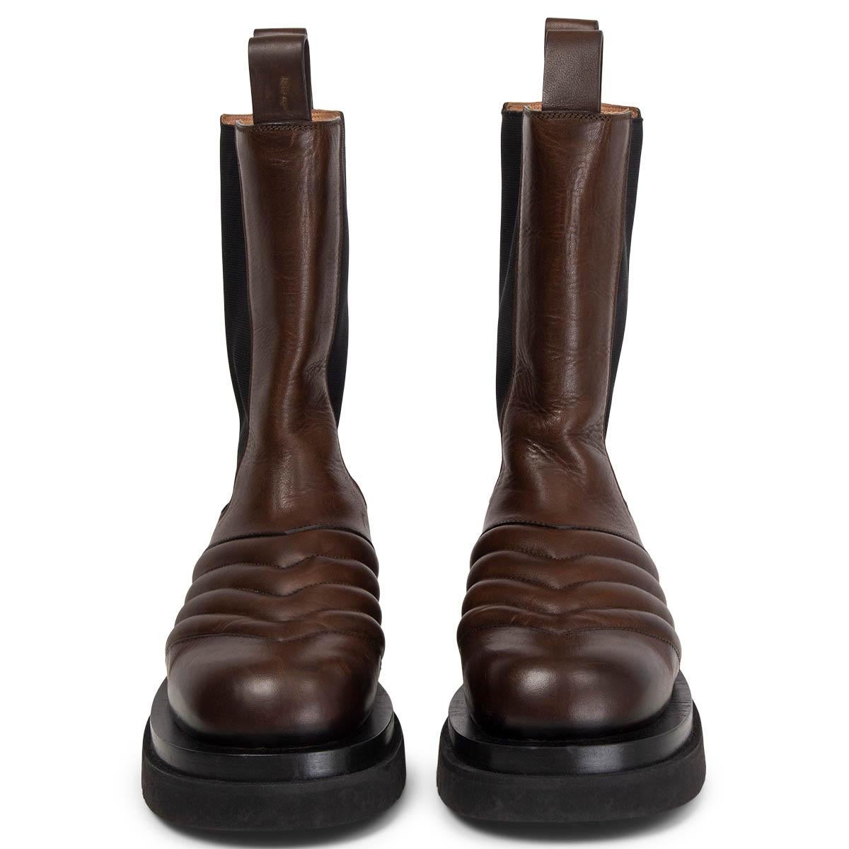 Bottega Veneta Khaki Lug Chelsea Boots