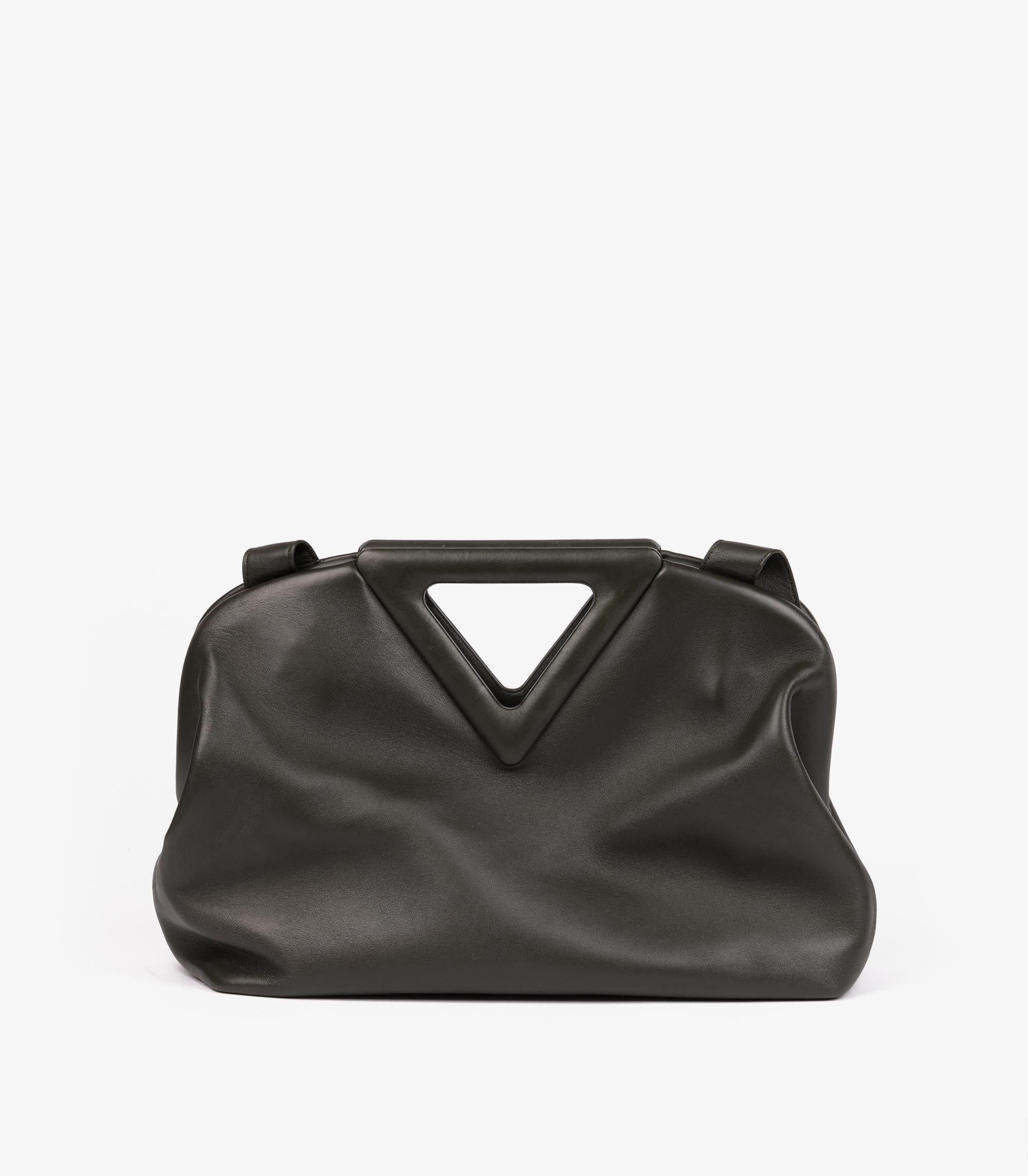 da uomo o donna Bottega Veneta Khaki in pelle di vitello Medium The Point in vendita