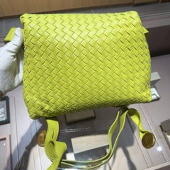 Bottega Veneta Kiwi Intrecciato Nappa Leather The Fold Crossbody Bag