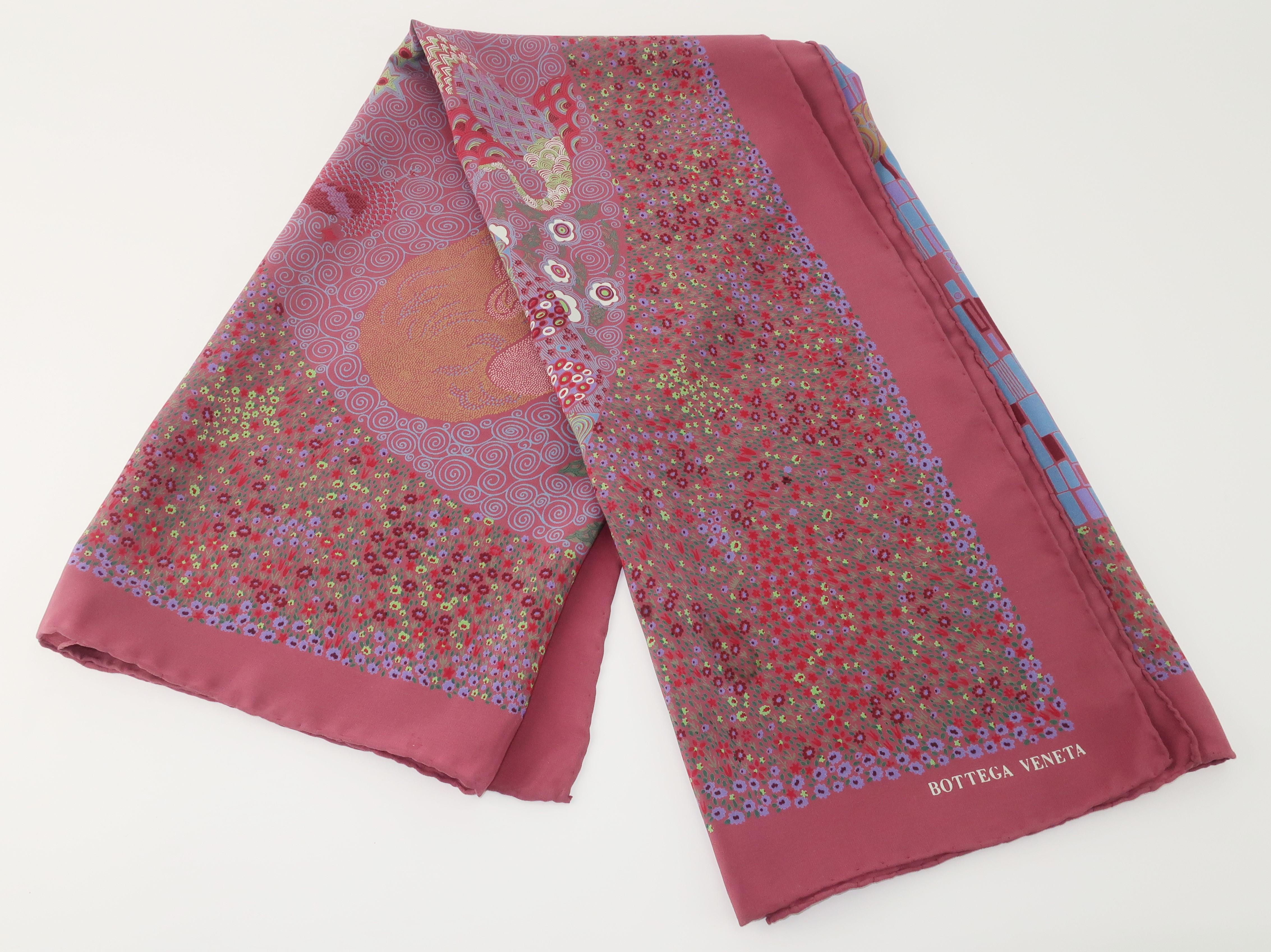 Klimt-inspirierter Seidenschal von Bottega Veneta 9