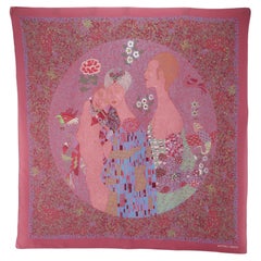 Klimt-inspirierter Seidenschal von Bottega Veneta