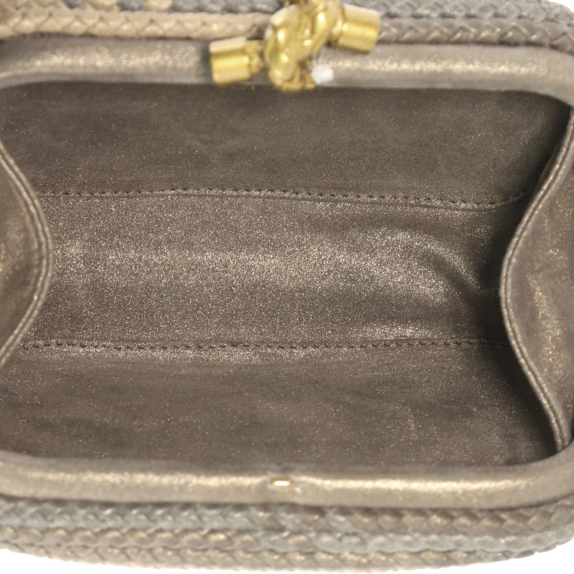 Bottega Veneta Knot Clutch Braided Leather Small 1