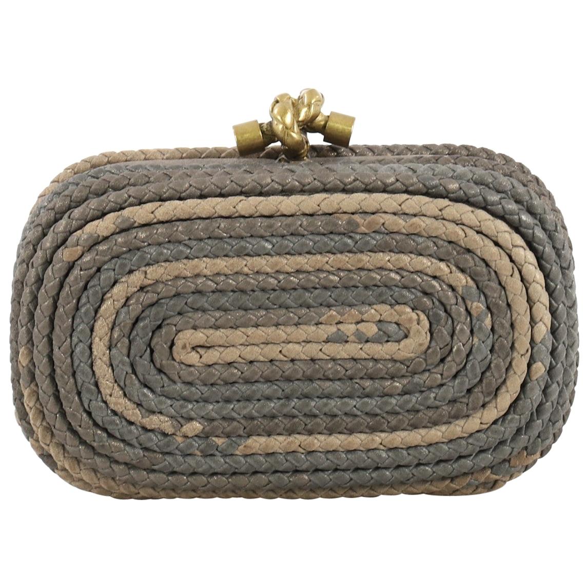 Bottega Veneta Knot Clutch Braided Leather Small