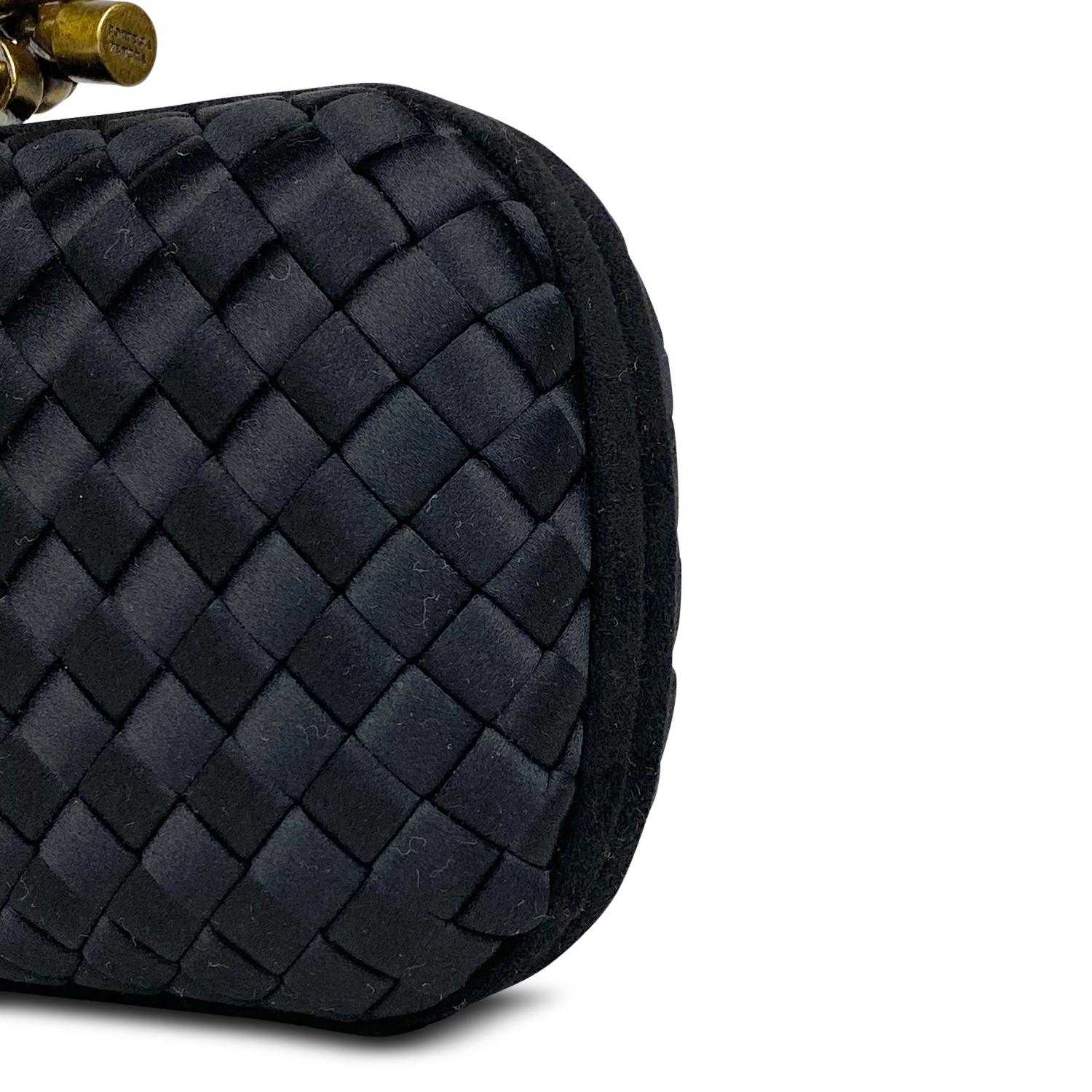 Black Bottega Veneta Knot Clutch For Sale