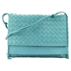 Bottega Veneta Knot Strap Shoulder Bag Intrecciato Leather Medium