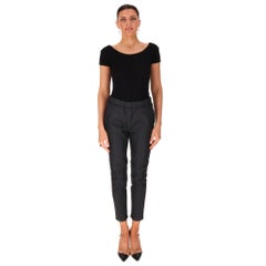 Bottega Veneta Lambskin Leather Slim Pull-On Trousers