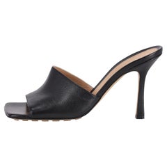 Used Bottega Veneta Lambskin Stretch Mule Sandals