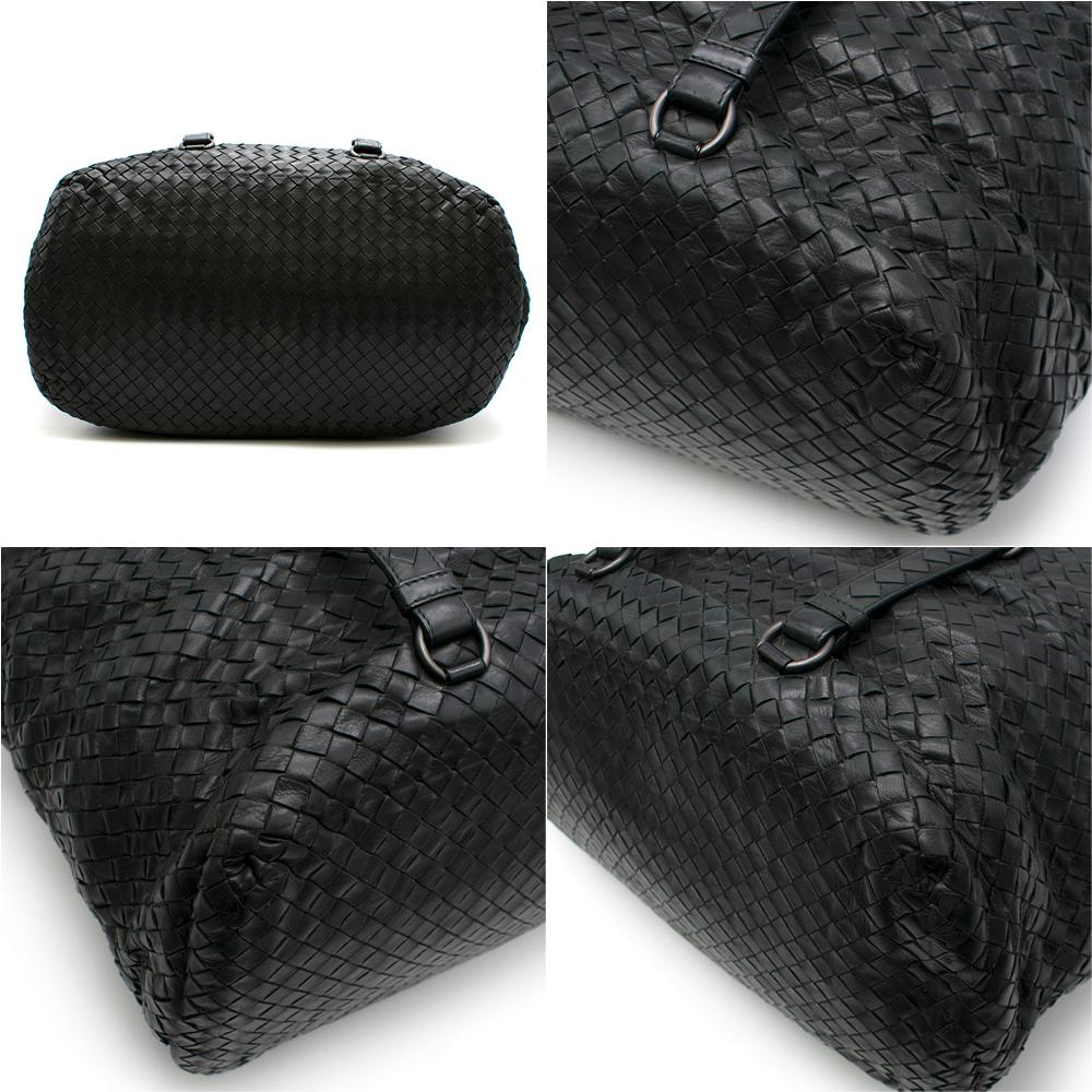 Bottega Veneta Large Black Intrecciato Leather Tote Bag 3