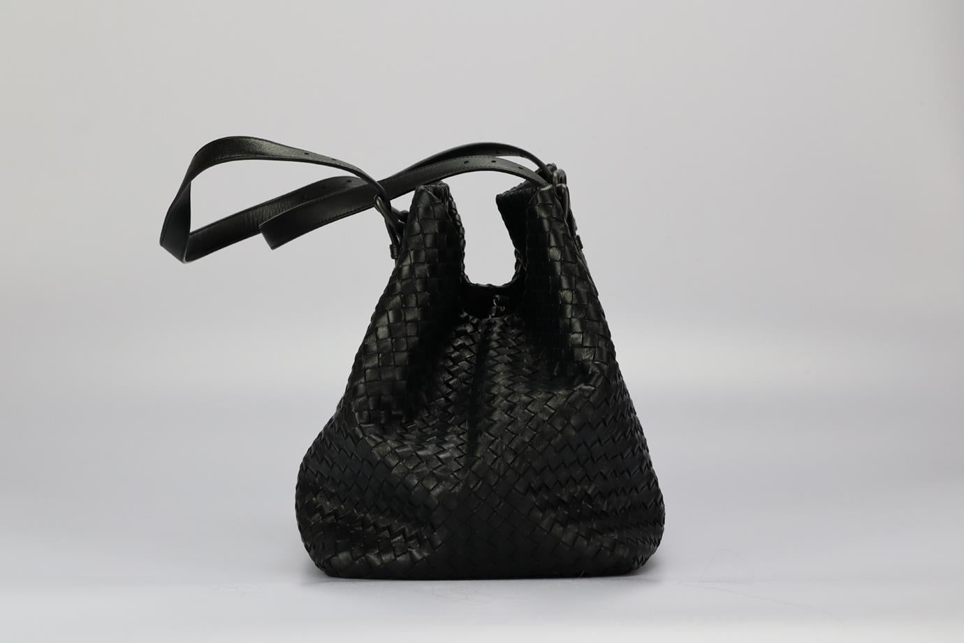 Bottega Veneta Große Intrecciato Leder-Tragetasche im Zustand „Hervorragend“ in London, GB