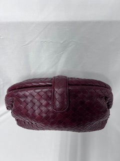 Bottega Veneta Lauren 1980 Clutch in Burgundy Leather