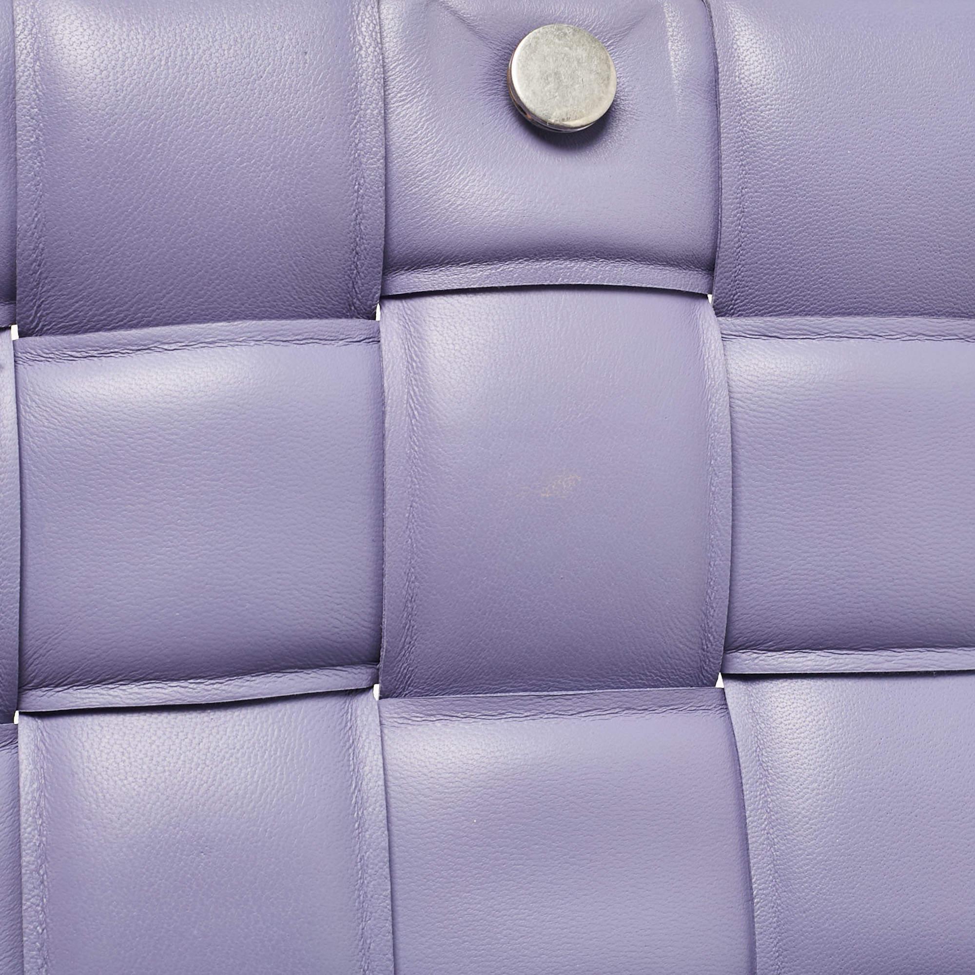 Bottega Veneta Lavender Padded Leather Cassette Shoulder Bag 1