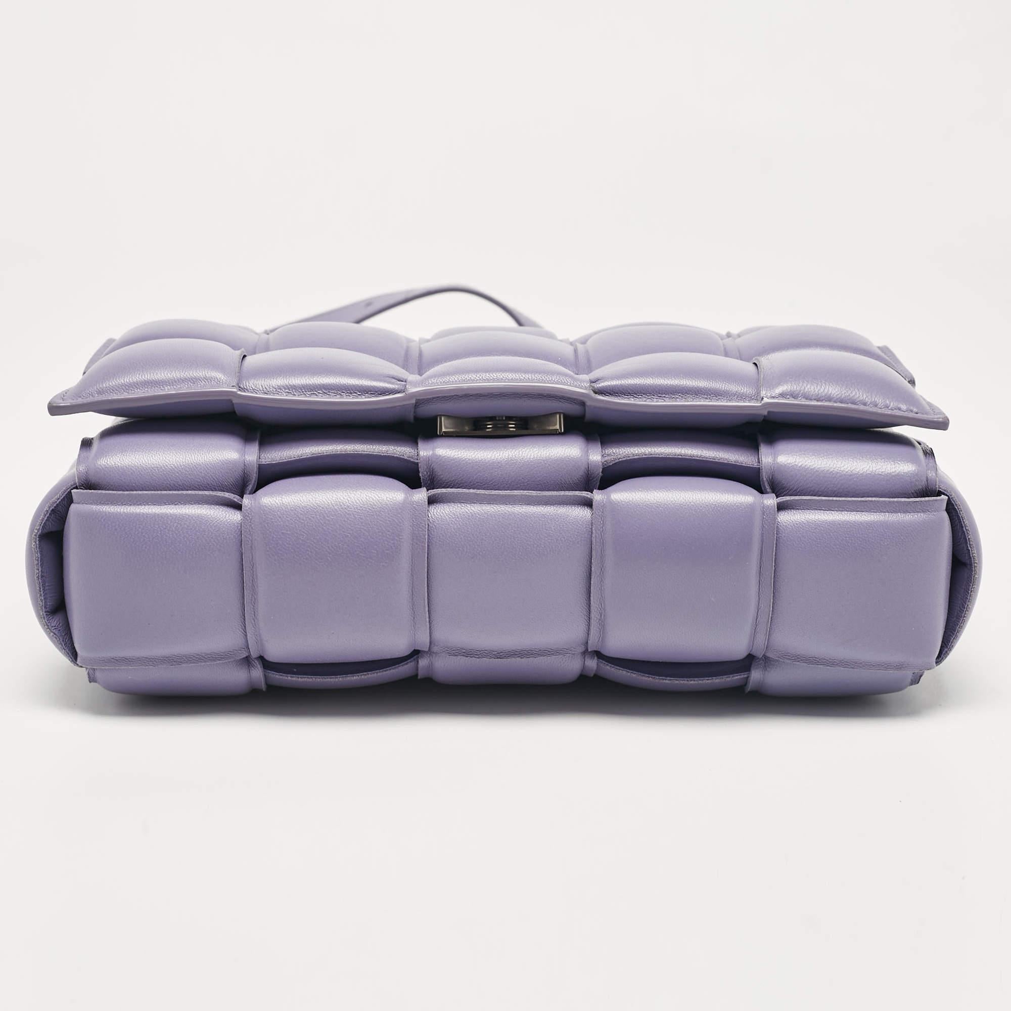 Bottega Veneta Lavender Padded Leather Cassette Shoulder Bag 2