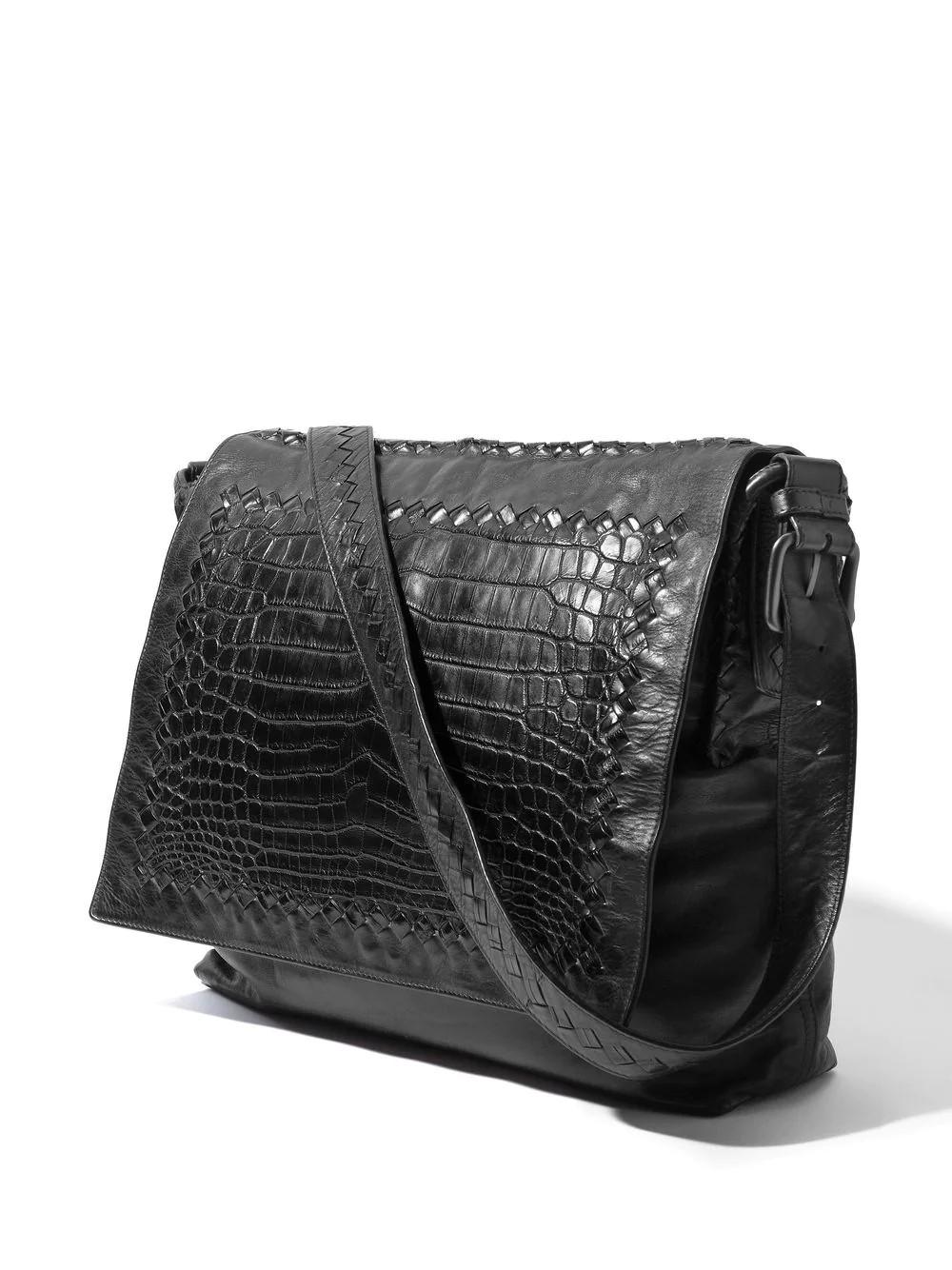 Men's Bottega Veneta Leather Messenger Bag