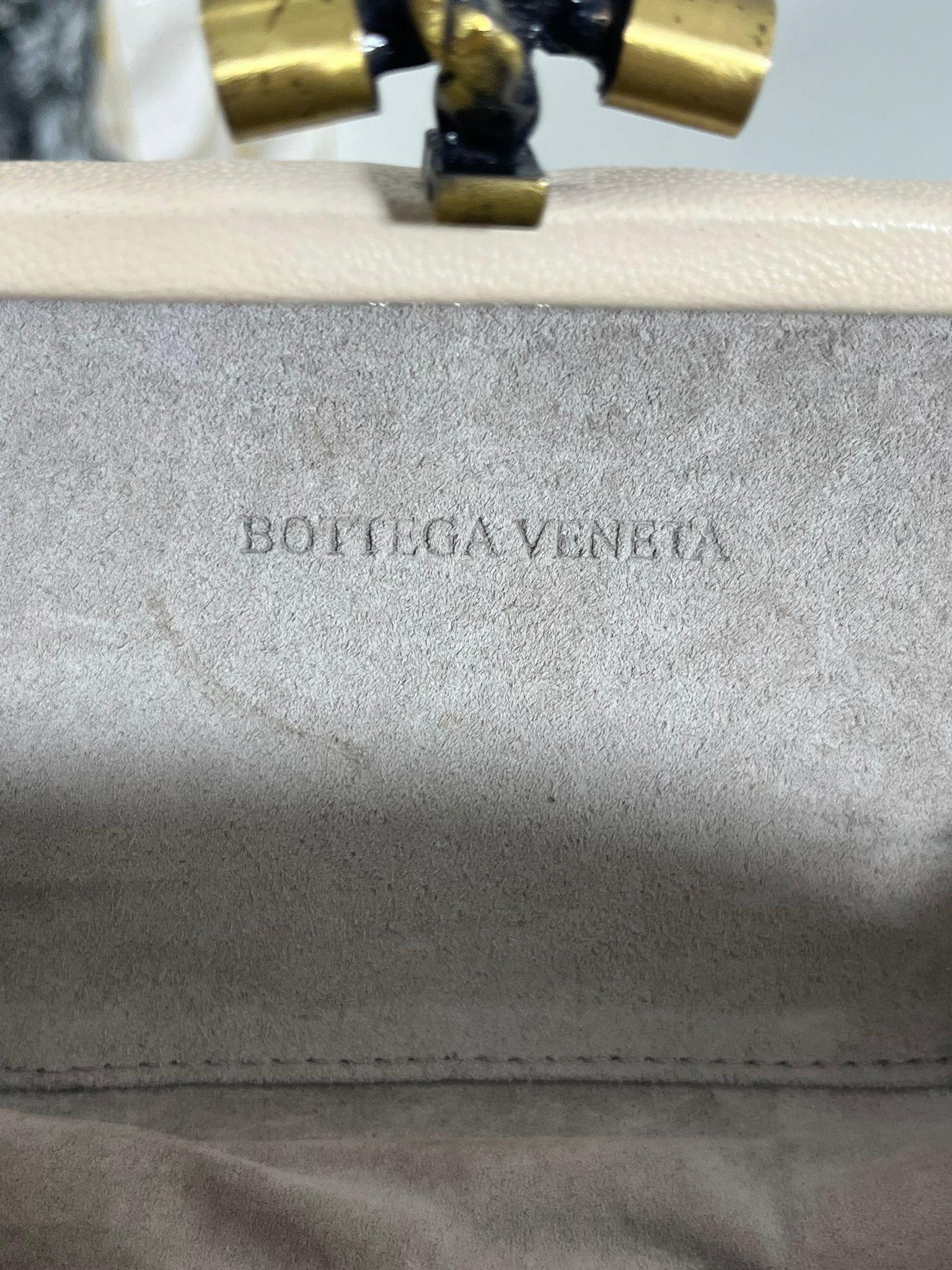 Bottega Veneta Leather Top Knot Clutch Bag 3