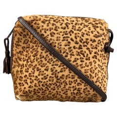 BOTTEGA VENETA Mini borsa a tracolla in cavallino leopardato