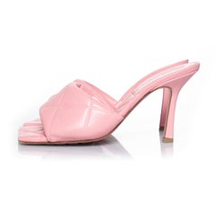 Bottega Veneta, Lido Pink quilted sandals