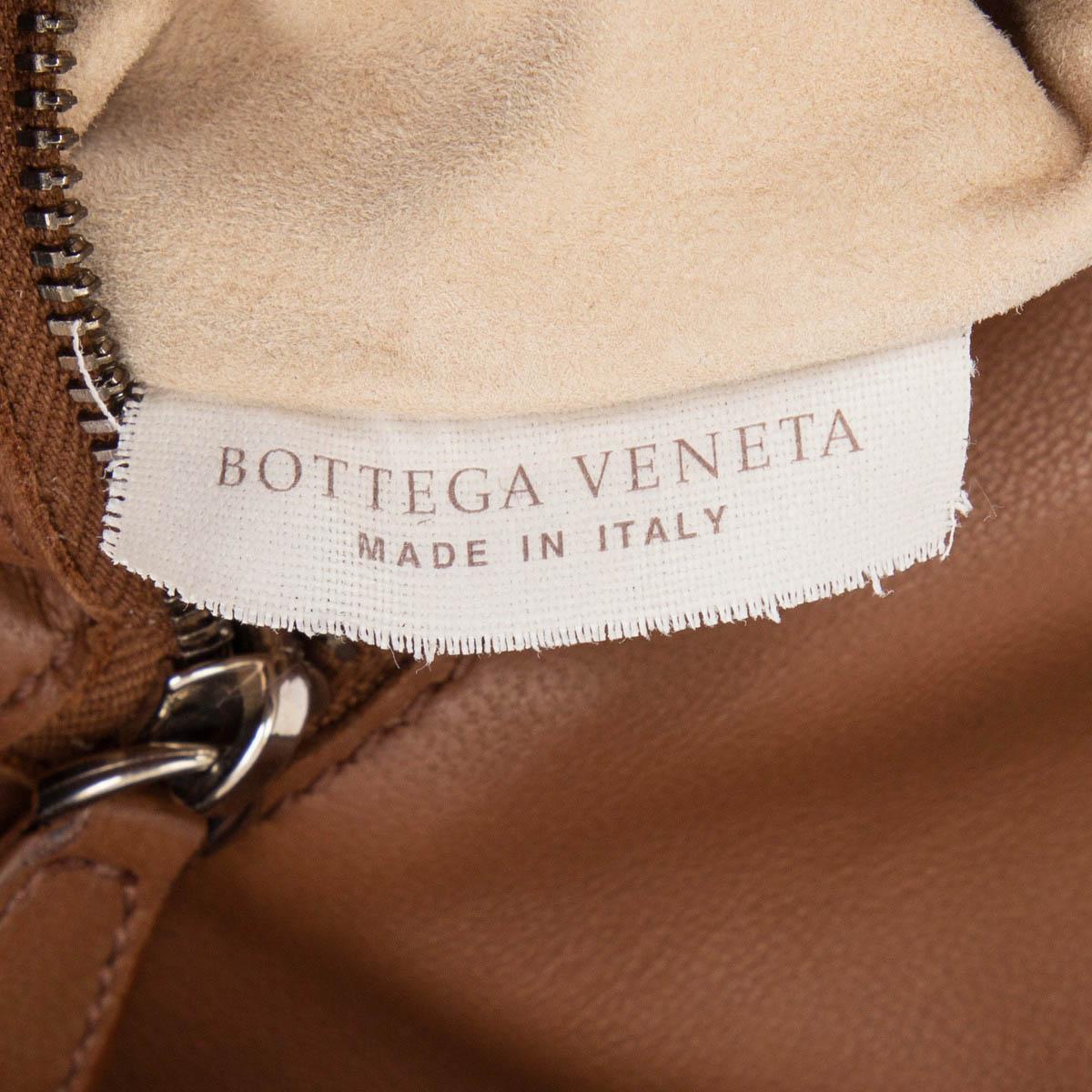 BOTTEGA VENETA light brown CROCODILE CAMPANA MEDIUM HOBO Bag 1