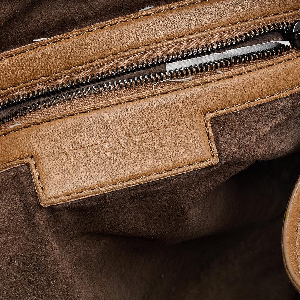 Bottega Veneta Light Brown Intrecciato Leather Shoulder Bag 5