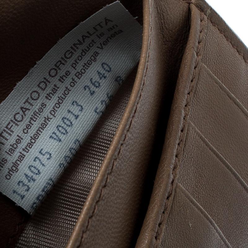 Bottega Veneta Light Brown Intrecciato Leather Wallet 7