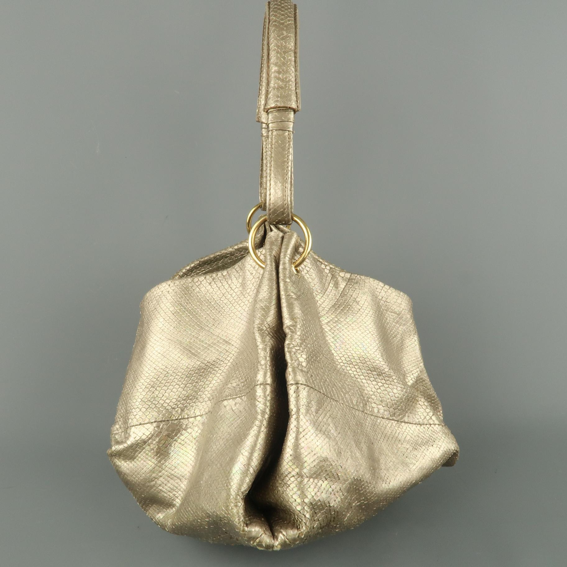 light gold handbag