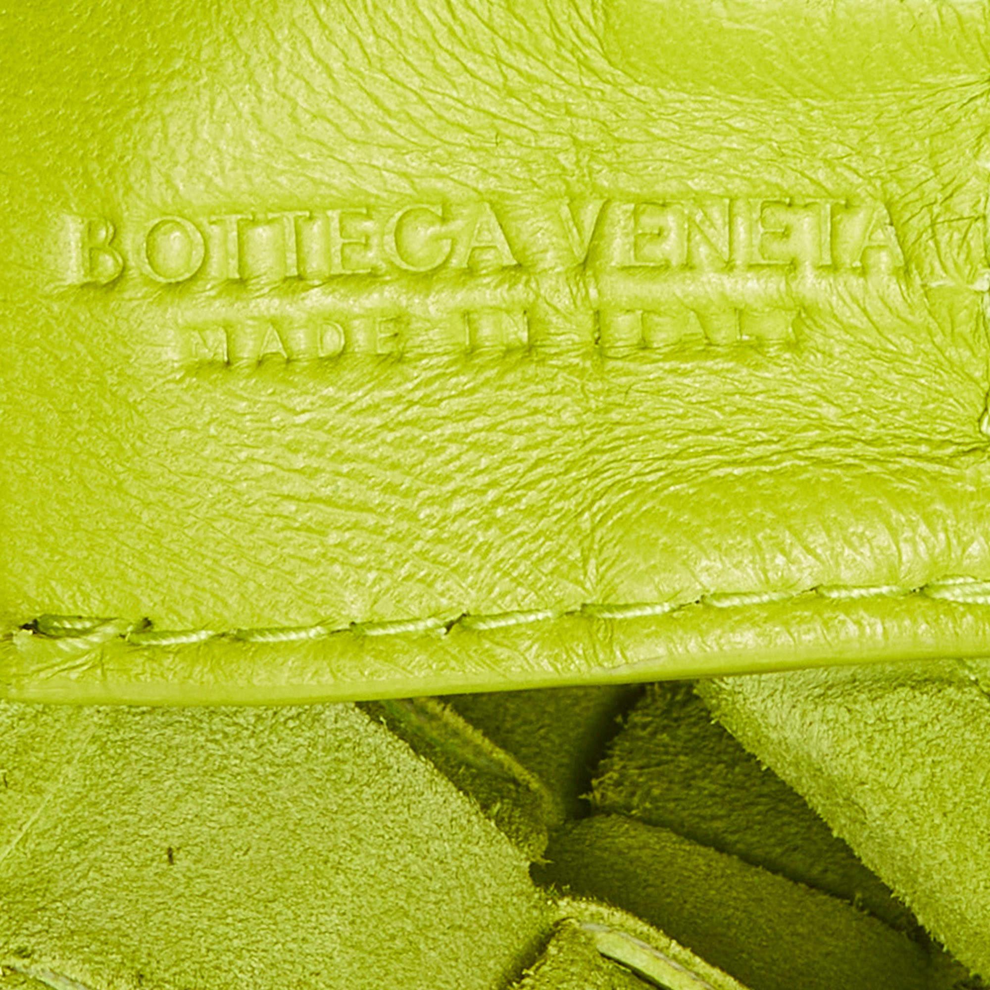 Bottega Veneta Light Green Intrecciato Leather Mini Loop Camera Crossbody Bag 3