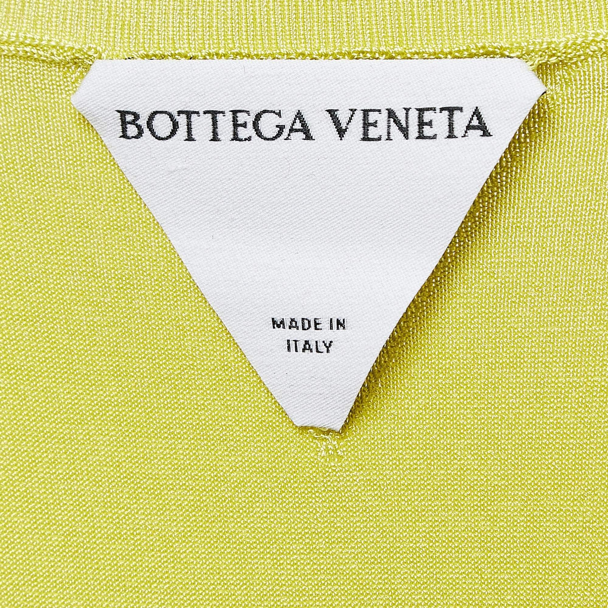 Bottega Veneta Body en jersey vert clair M Bon état - En vente à Dubai, Al Qouz 2