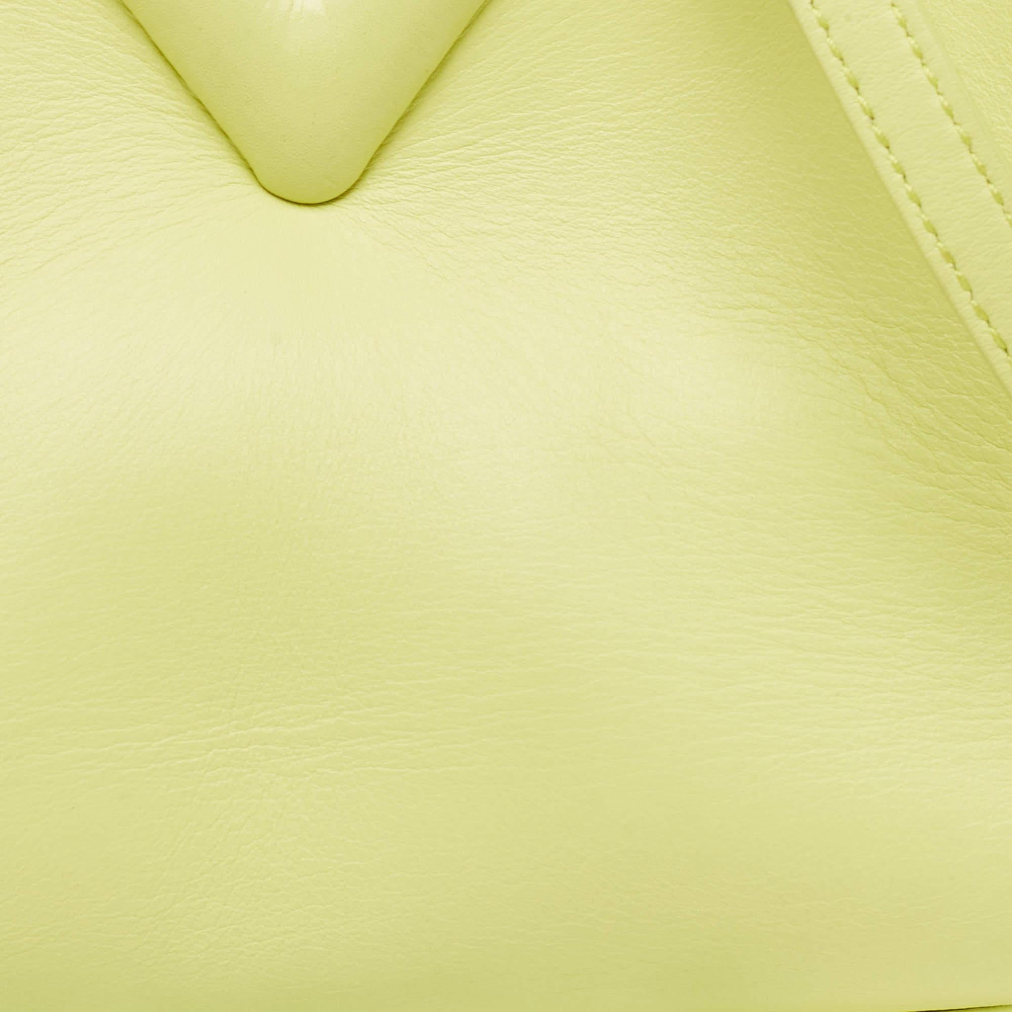 Bottega Veneta Light Green Leather Small Point Shoulder Bag 1