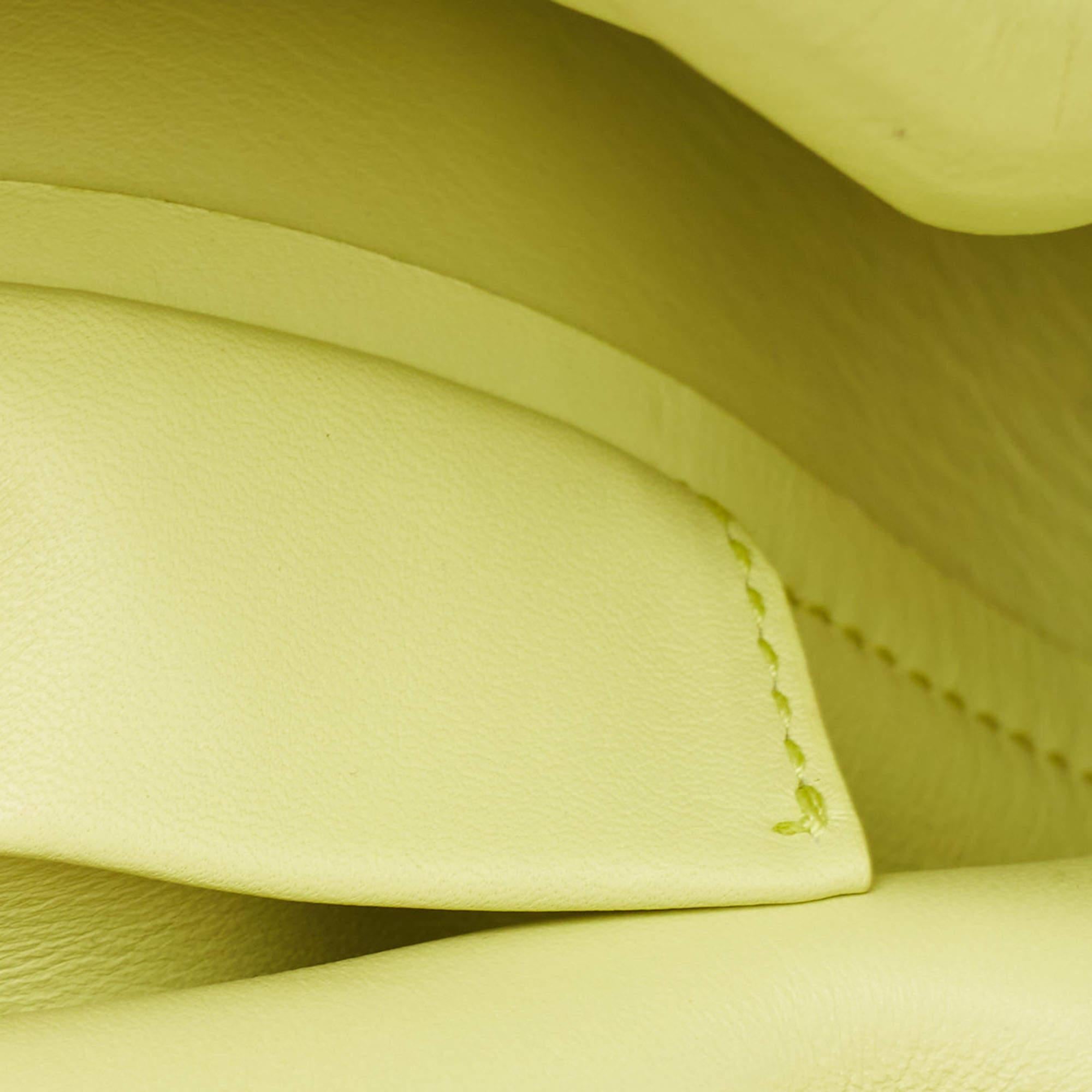 Bottega Veneta Light Green Leather Small Point Shoulder Bag 2