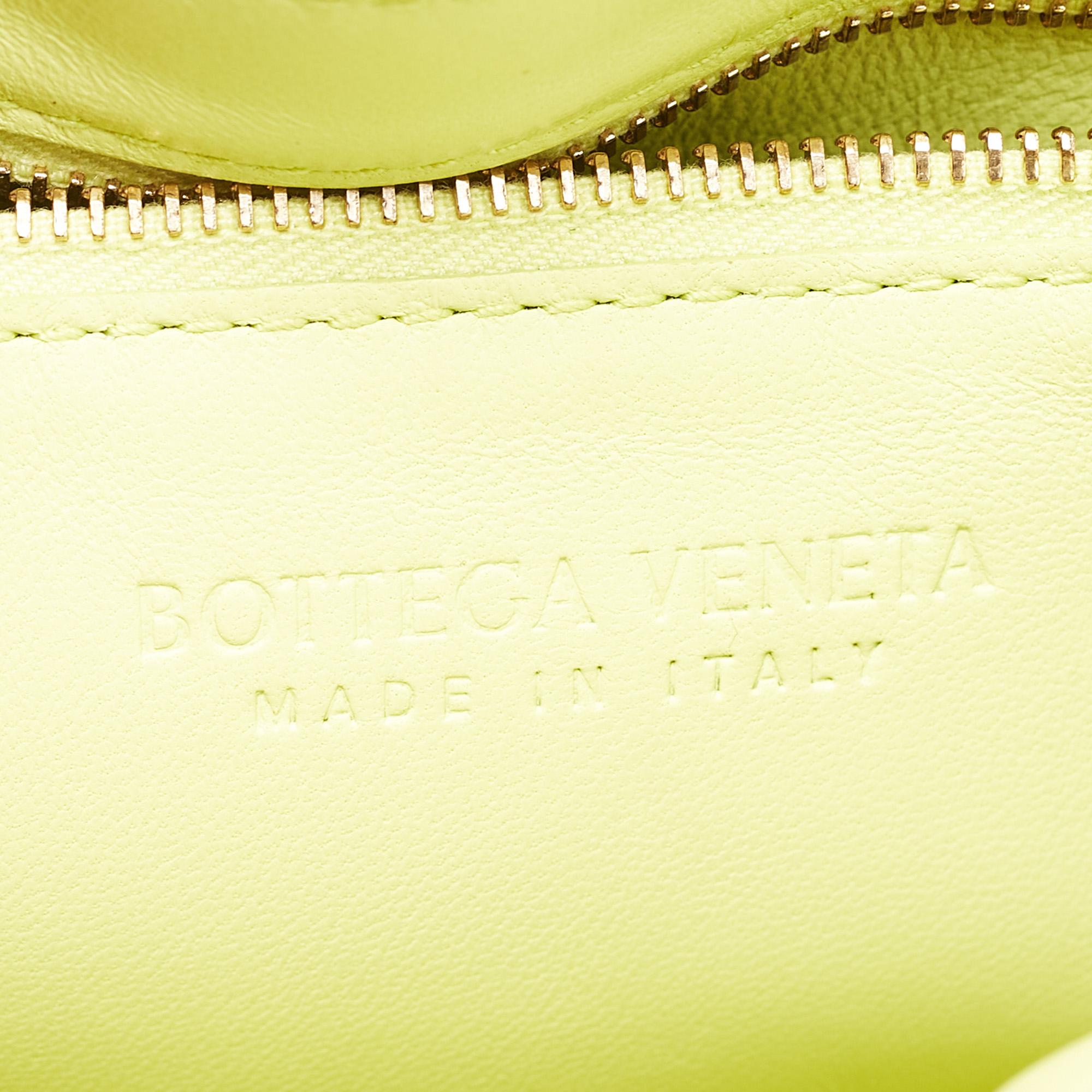 Bottega Veneta Light Green Padded Leather Chain Cassette Shoulder Bag 7
