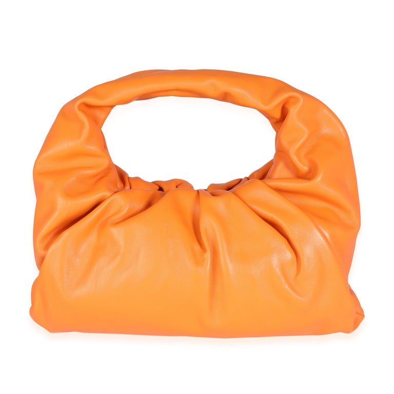 BOTTEGA VENETA The Classic Small Leather Shoulder Bag in Orange