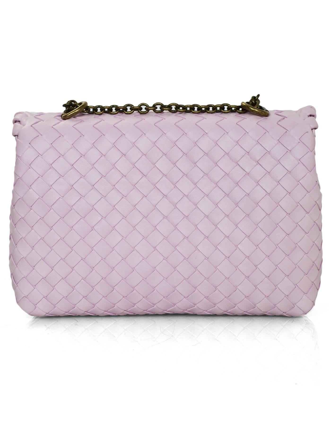 Women's Bottega Veneta Light Pink Dragee Intrecciato Woven Leather Baby Olimpia Bag