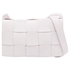 Bottega Veneta Light Pink Intrecciato Leather Cassette Shoulder Bag