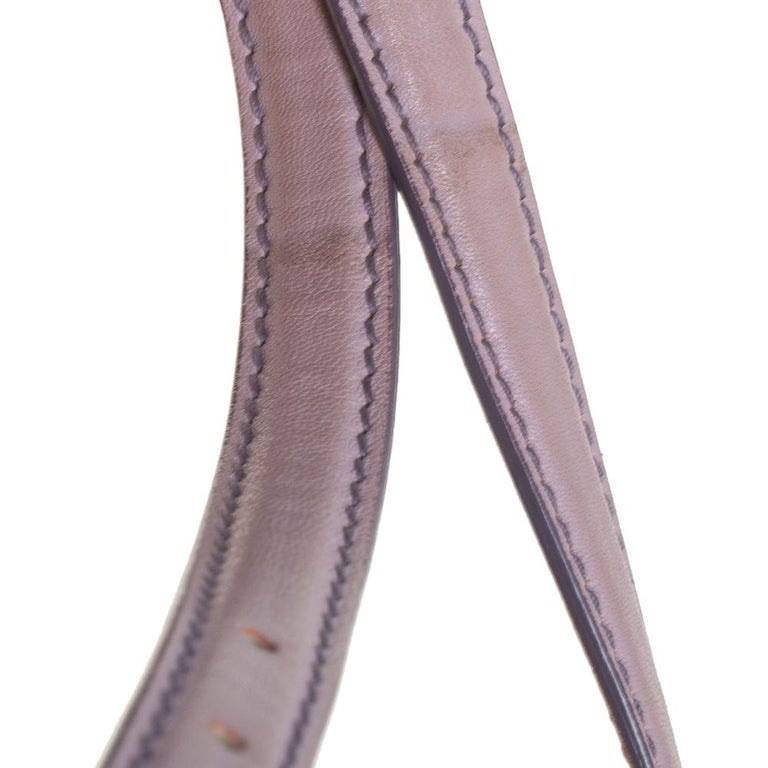 Lavender Leather Tote - Baguette Bag 85 – MONOLISA