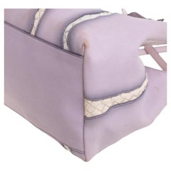 Bottega Veneta Lilac And Intrecciato Leather Monalisa Tote
