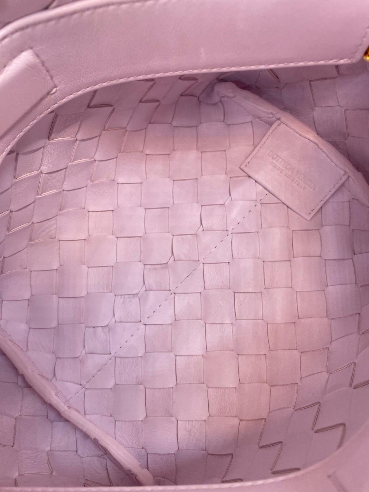 Donna Bottega Veneta Borsa a cravatta in pelle lilla