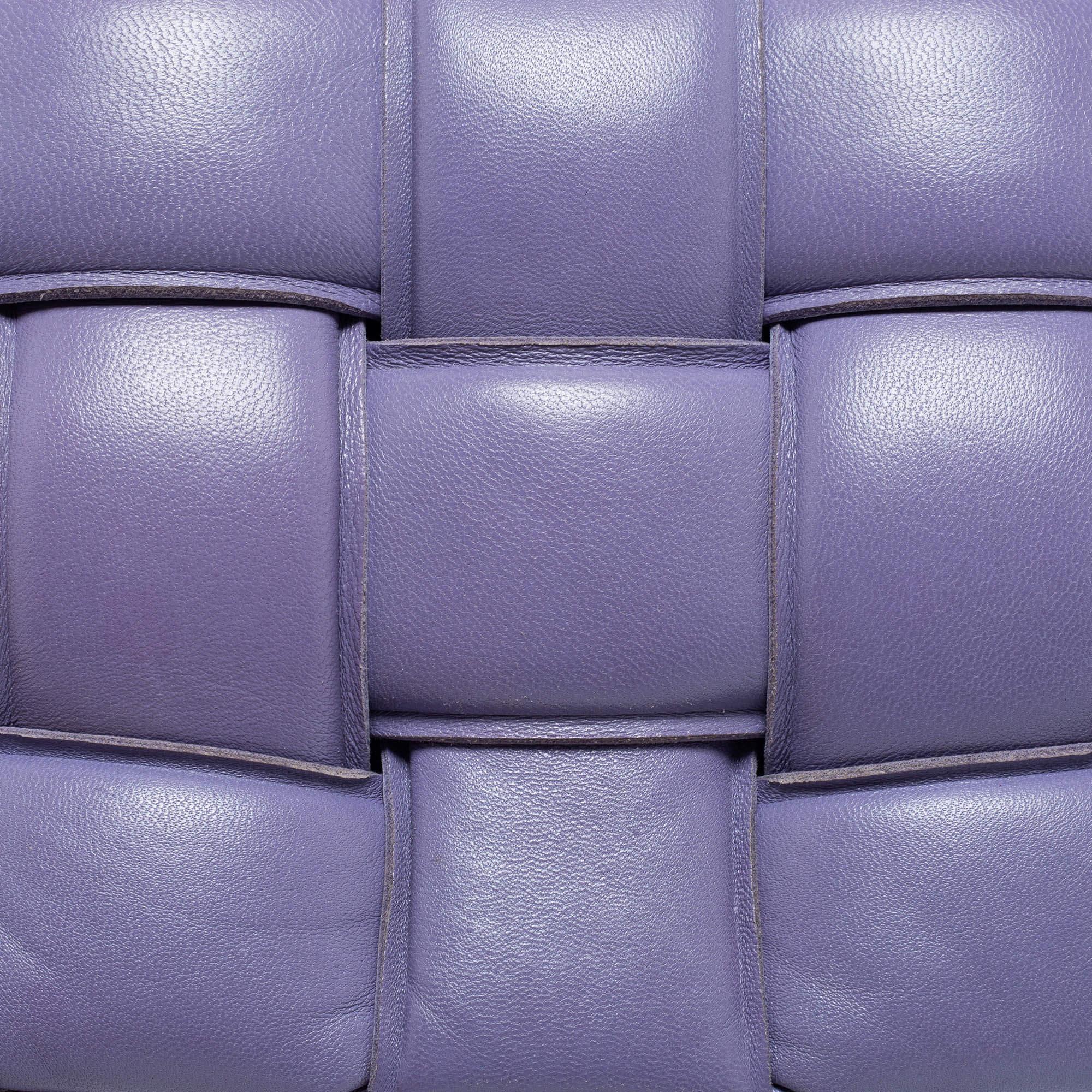 Bottega Veneta Lilac Padded Leather Cassette Shoulder Bag 9